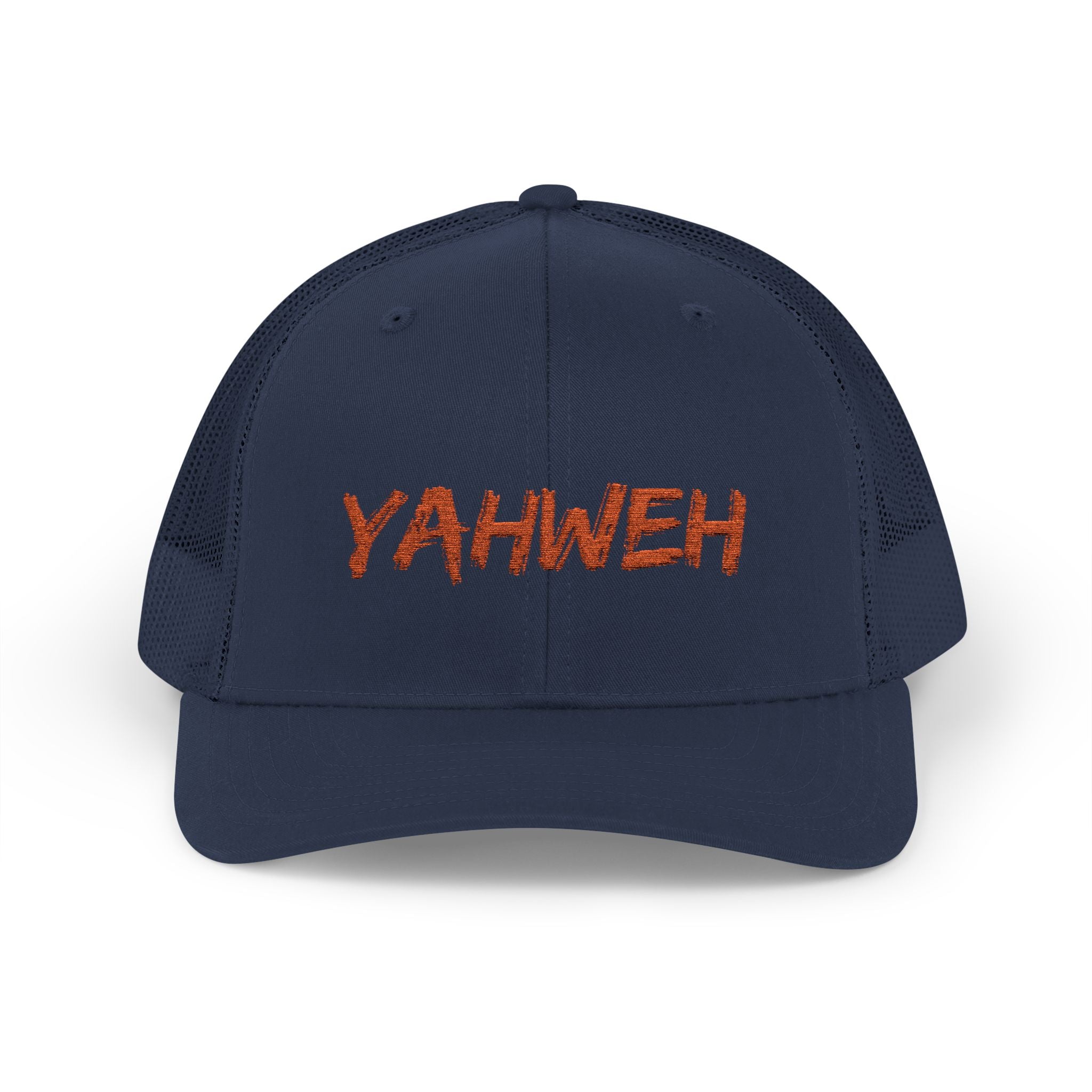 Yahweh Embroidered Trucker Cap (Mesh Back)