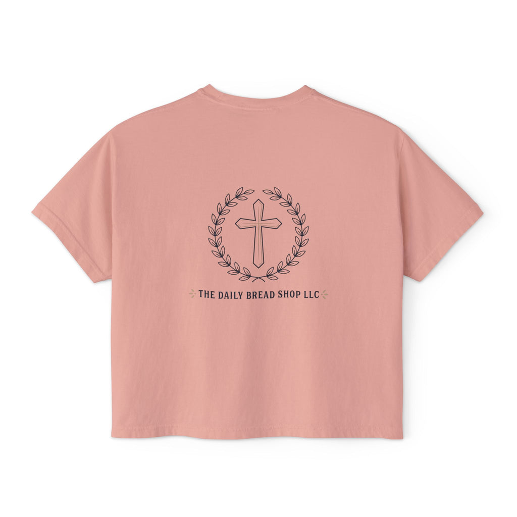 Women's Christian Boxy Tee — Write the Vision and Make it Plain (KJV)