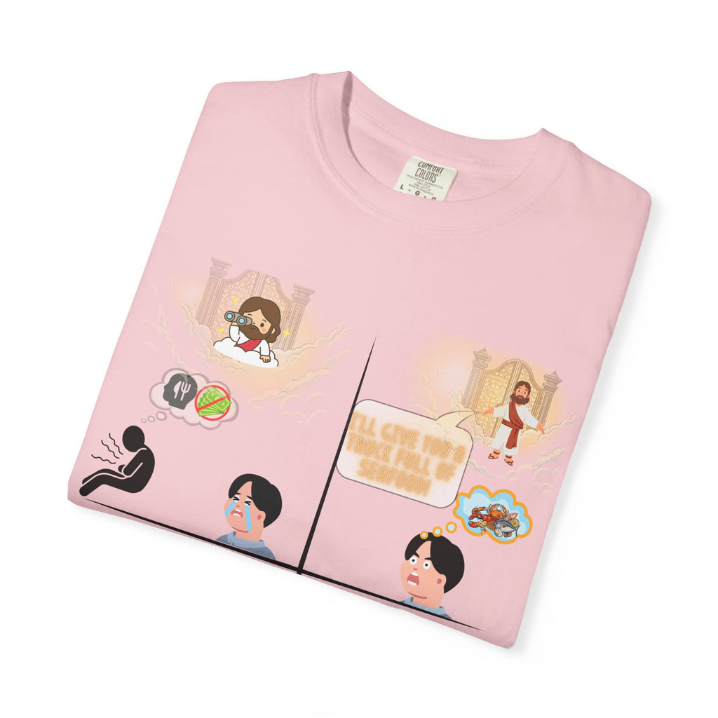 Graphic Panel T-Shirt — Cute Storyboard Illustrations "Make Room For Your Blessings"