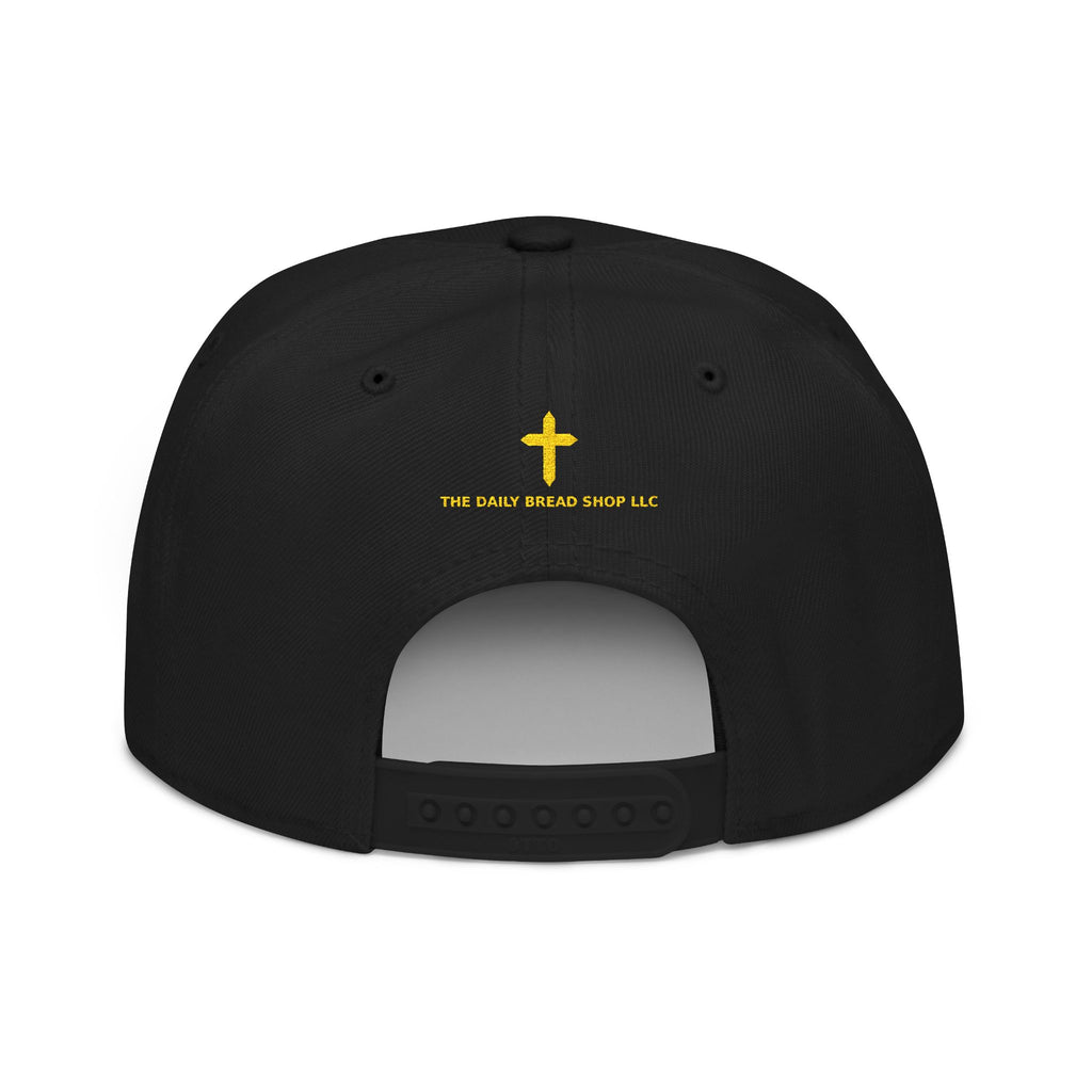 Embroidered Snapback Hat — “As For Me And My House, We Will Serve the Lord” Streetwear Cap