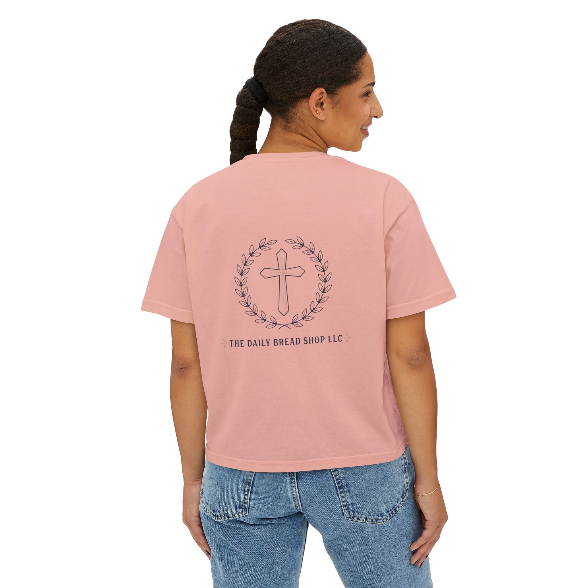 Women's Christian Boxy Tee — Write the Vision and Make it Plain (KJV)