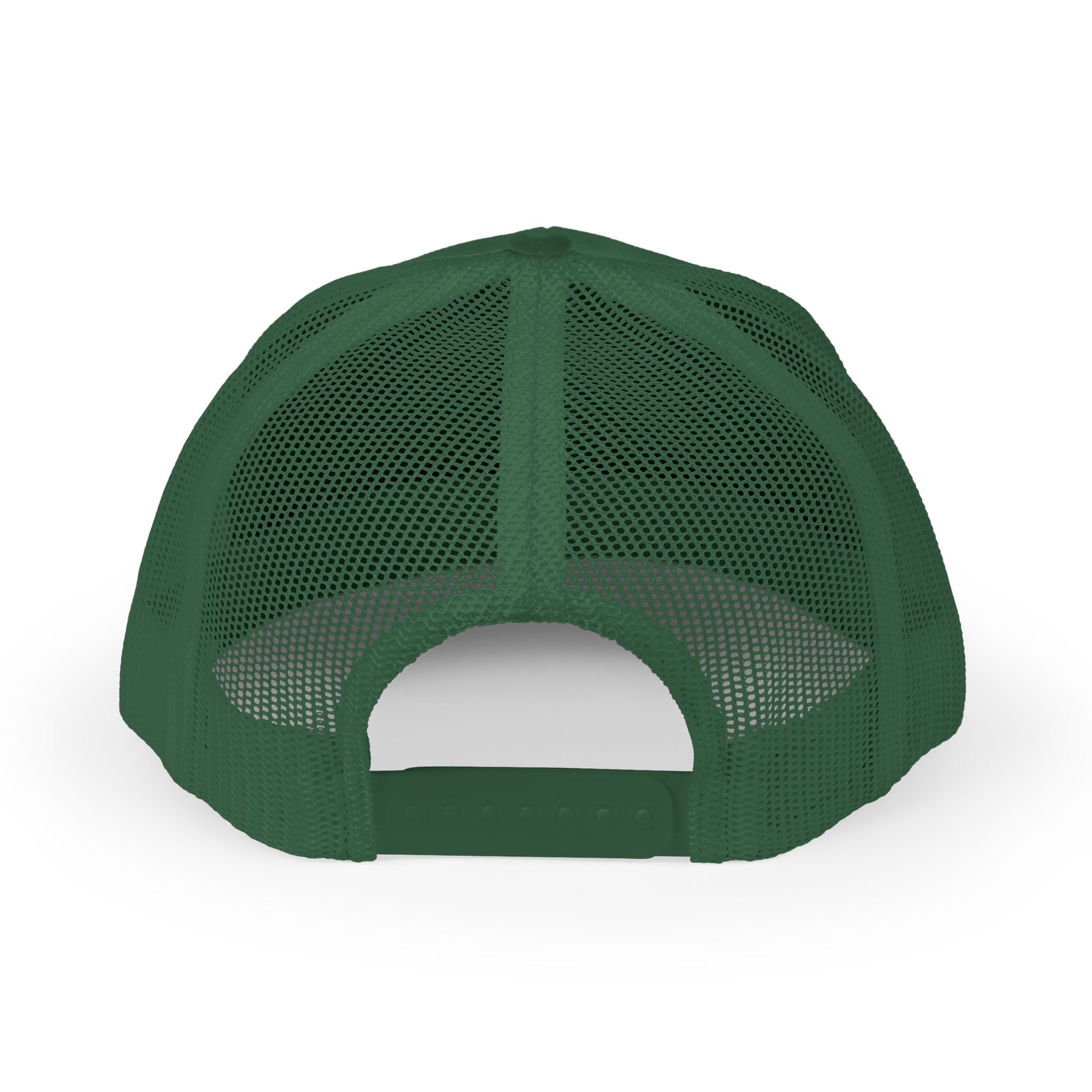 Romans 8:28 Trucker Cap — Christian Faith Snapback Hat Mesh Back