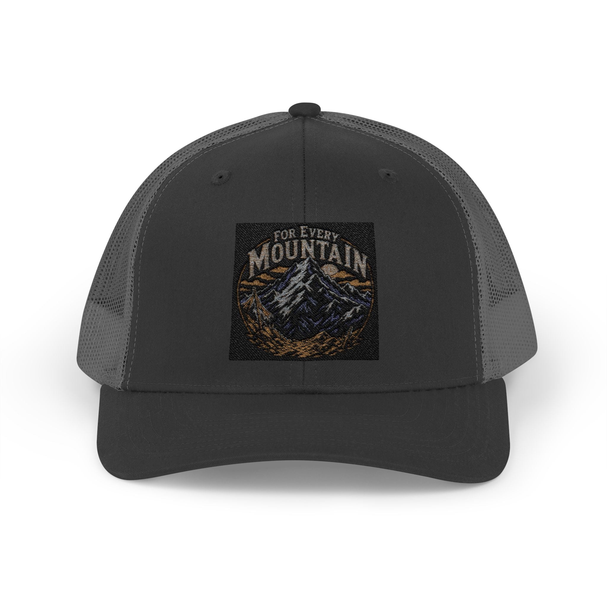 Mountain Patch Trucker Cap — Vintage Outdoor Snapback Hat