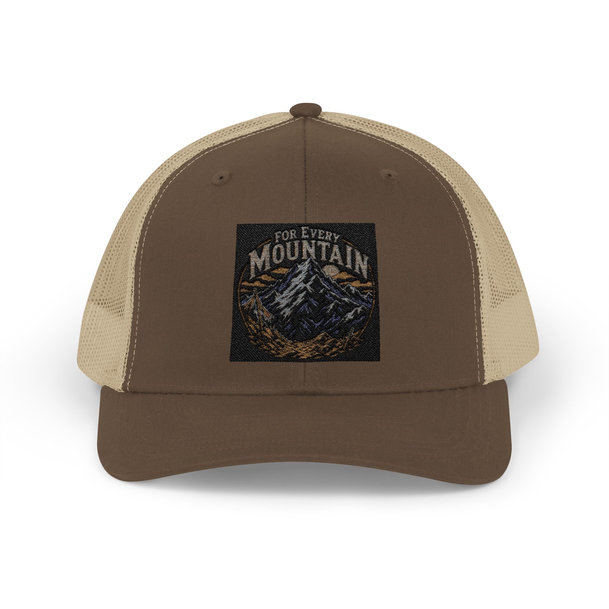 Mountain Patch Trucker Cap — Vintage Outdoor Snapback Hat