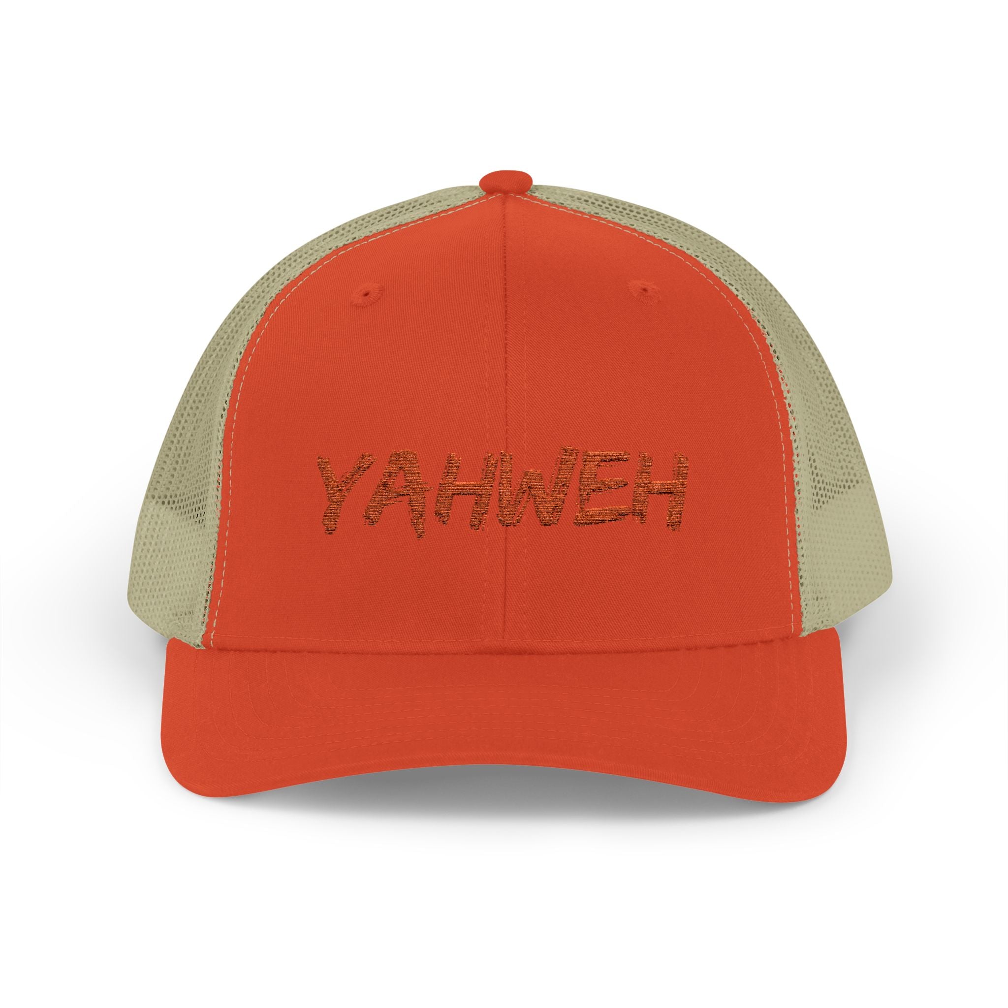 Yahweh Embroidered Trucker Cap (Mesh Back)