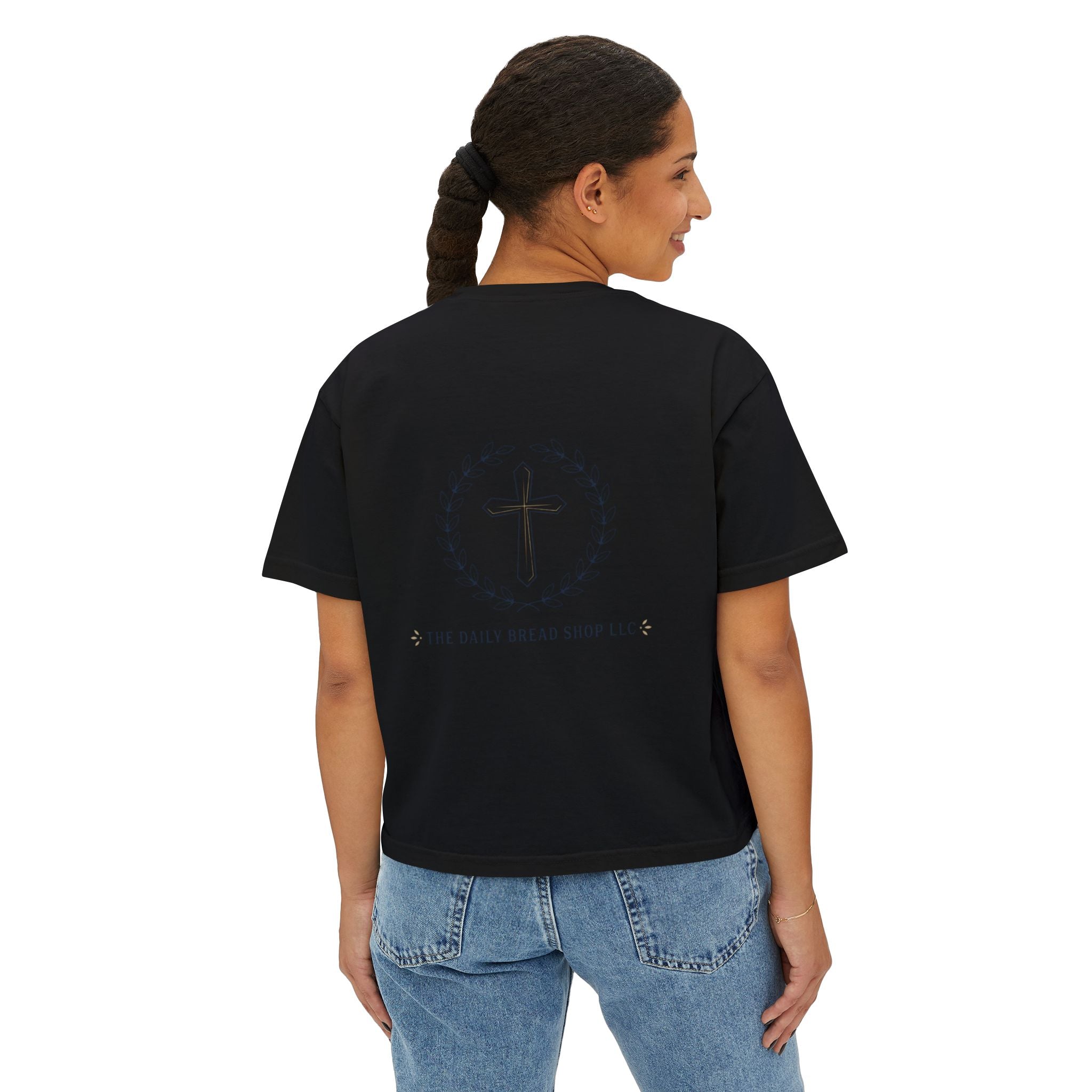 Women's Boxy Tee — Write the Vision and Make it Plain (CEV)