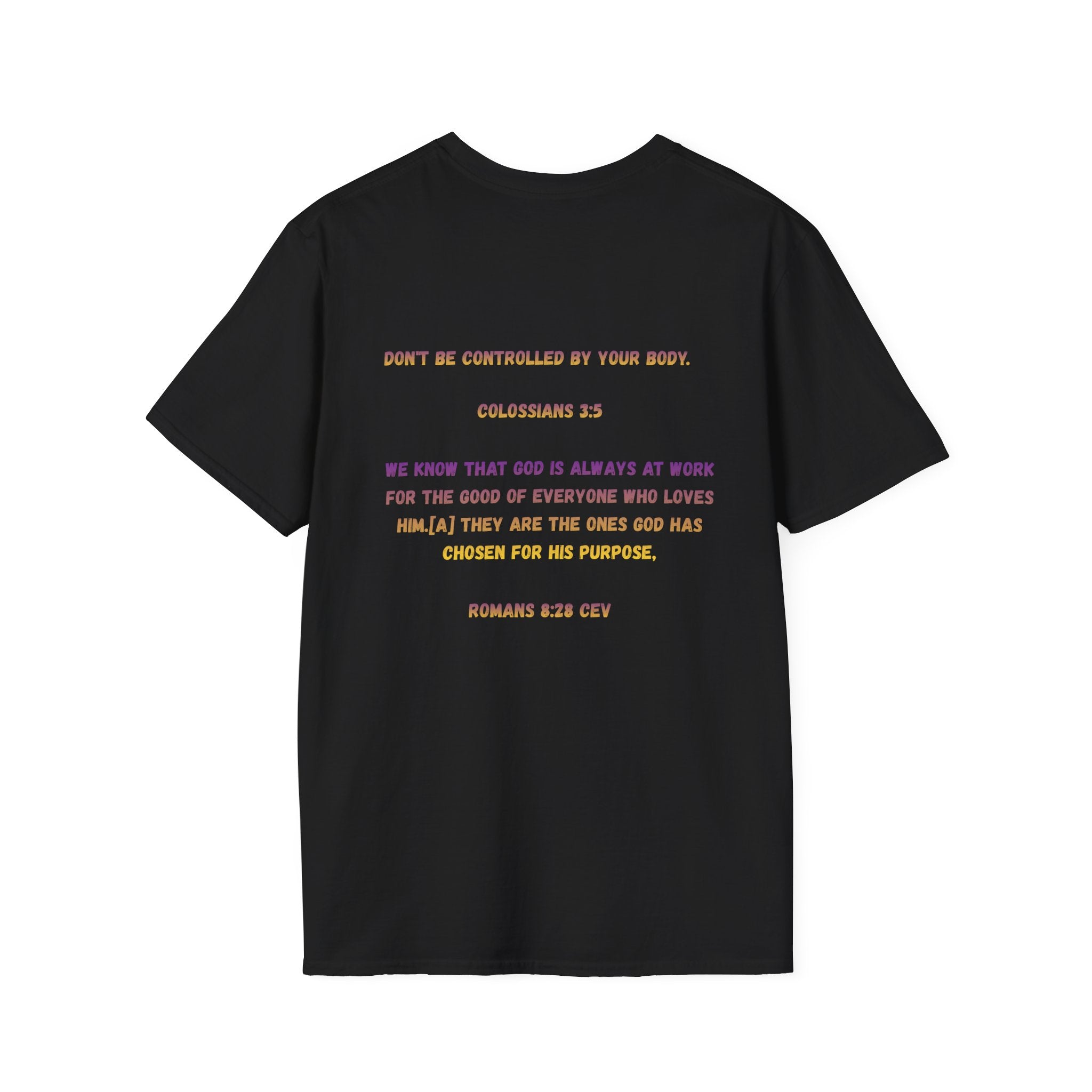 Christian Inspirational T-Shirt — Colossians 3:5 Faith Message
