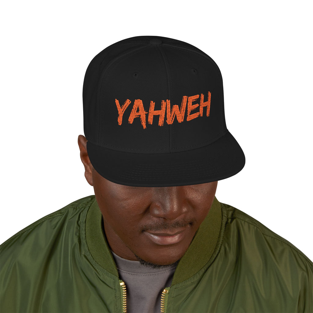Embroidered "Yahweh" Snapback Hat - Streetwear Christian Cap