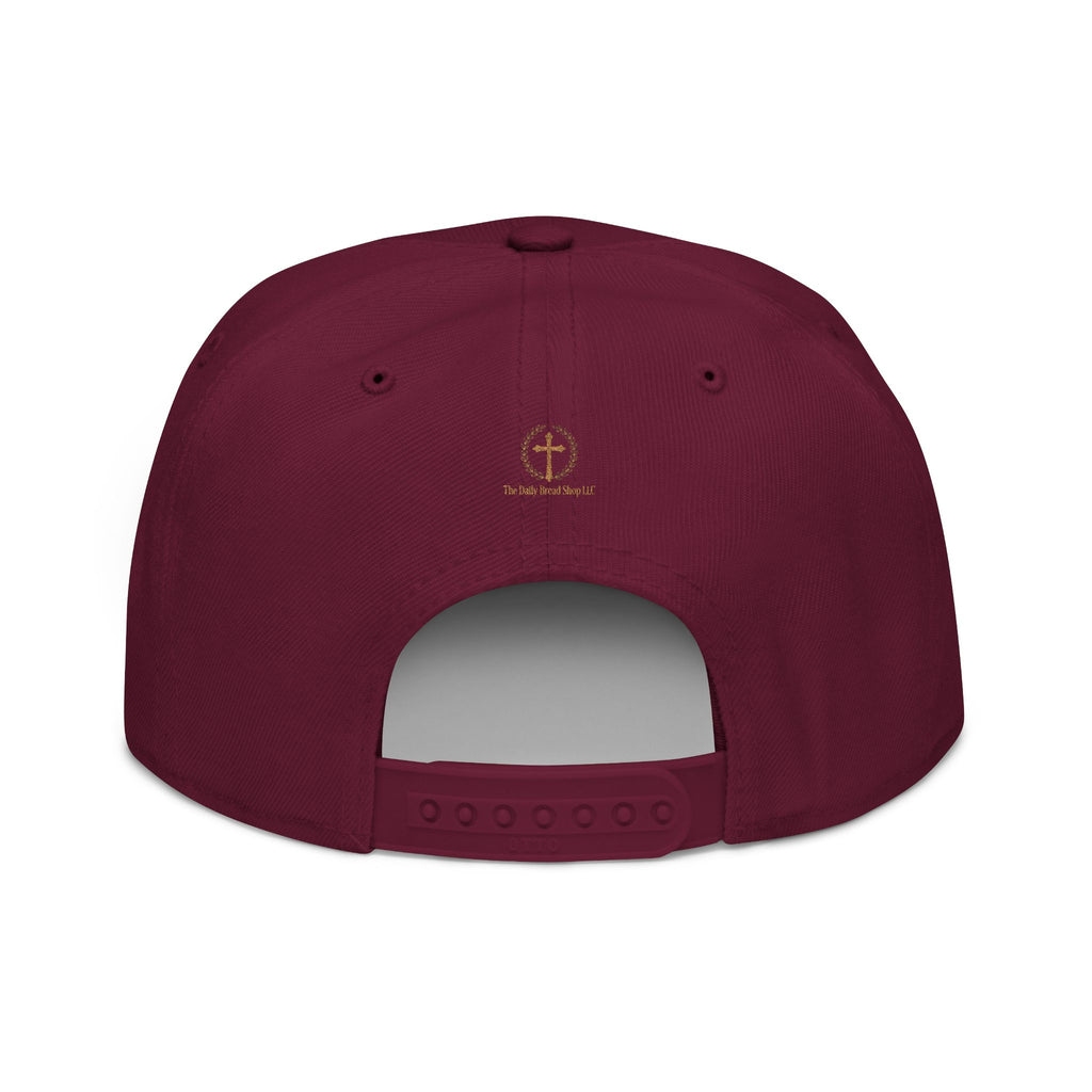 Embroidered Snapback Hat — “As For Me And My House, We Will Serve the Lord” Streetwear Cap