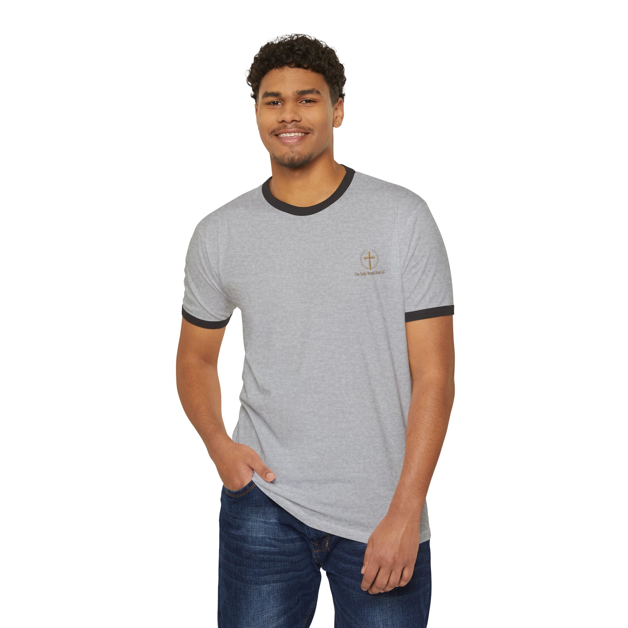 Introducing God Cross Ringer T-Shirt – Faith-Based Vintage Style
