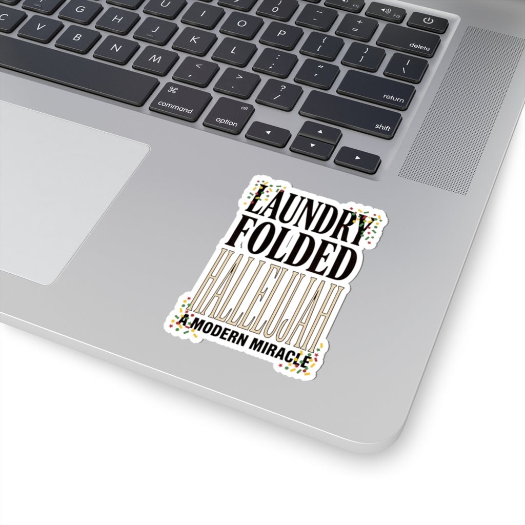 Laundry Folded Hallelujah Sticker | Everything Hallelujah, playful gratitude meme