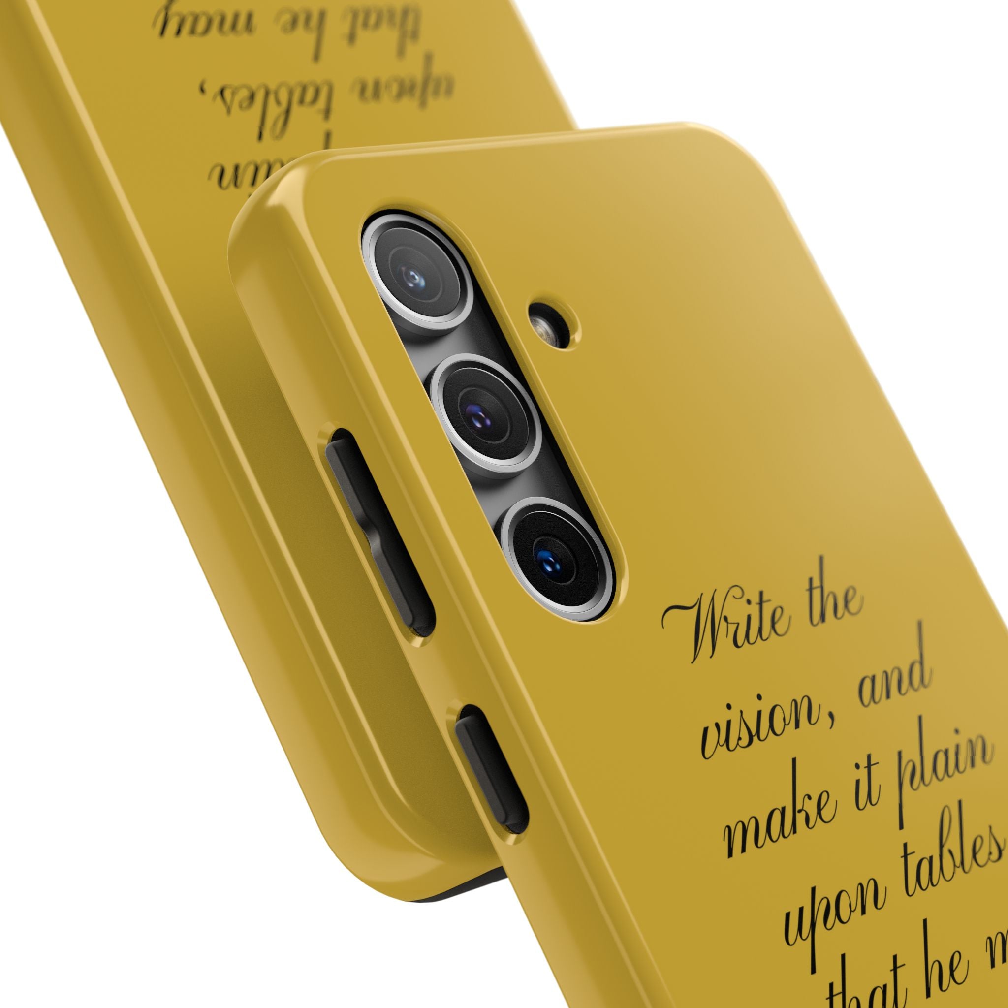 Habakkuk 2:2 Scriptural Tough Phone Case — "Write the vision" Christian Phone Cover