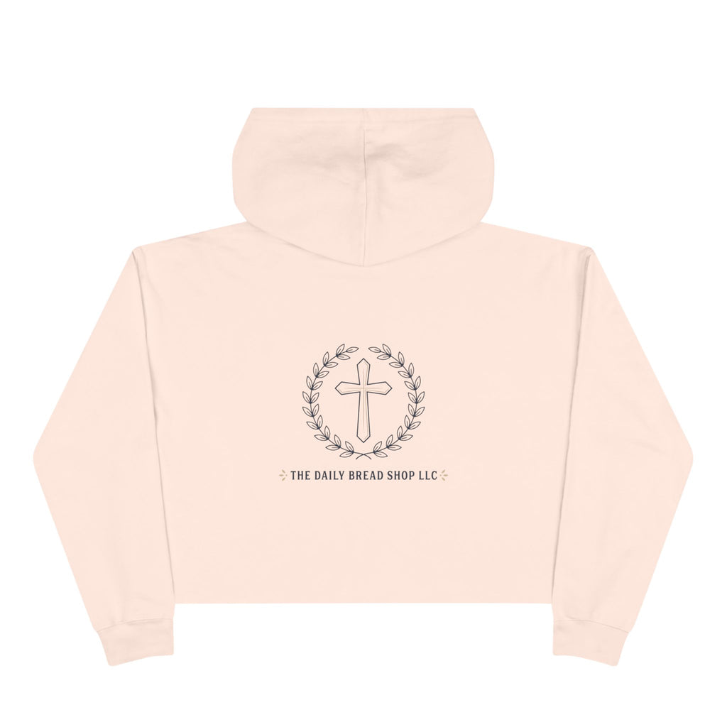 Christian Crop Hoodie — “God Don't Play Bout Me” Faith Graphic Cropped Hoodie
