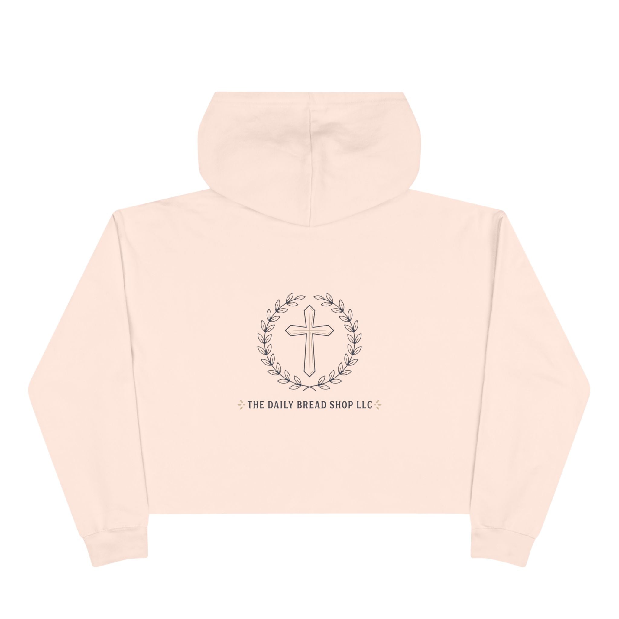Christian Crop Hoodie — “God Don't Play Bout Me” Faith Graphic Cropped Hoodie