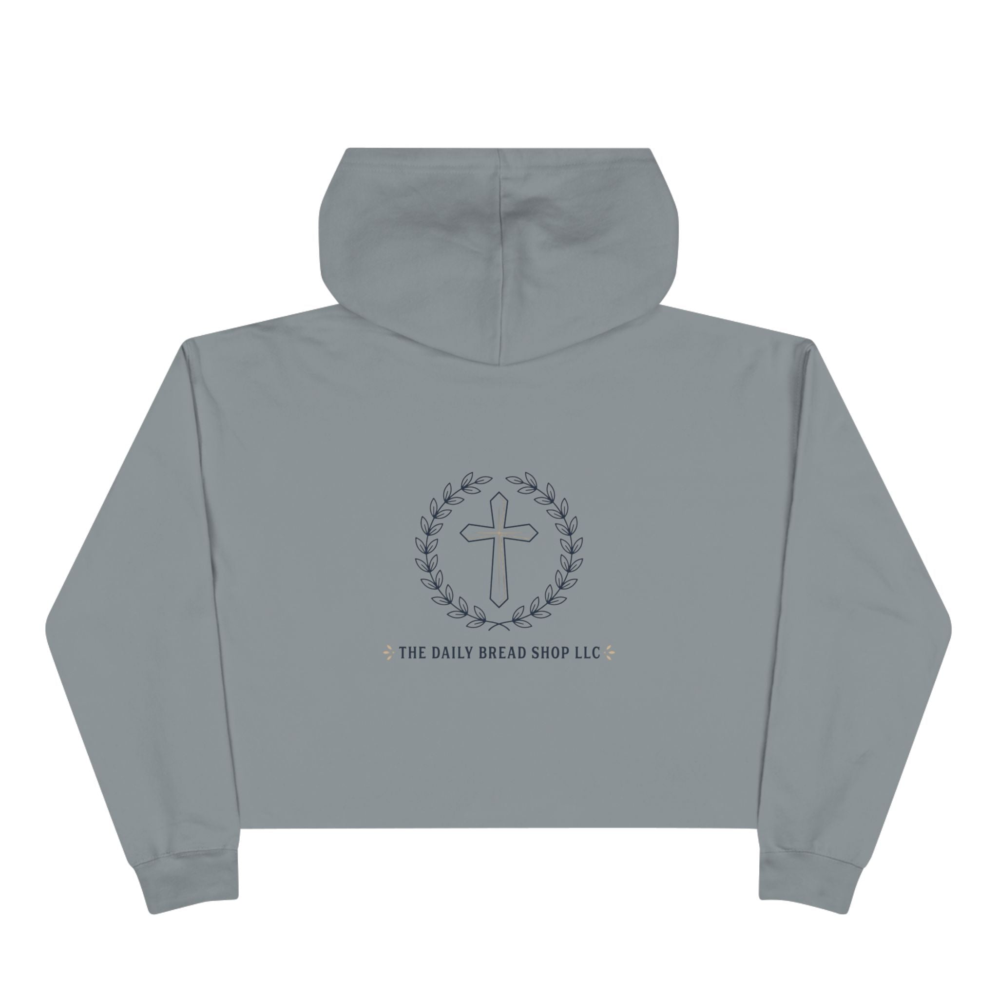 Christian Crop Hoodie — “God Don't Play Bout Me” Faith Graphic Cropped Hoodie