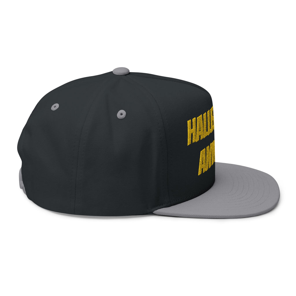 Hallelujah Anyway Flat Bill Cap — Embroidered Christian Snapback