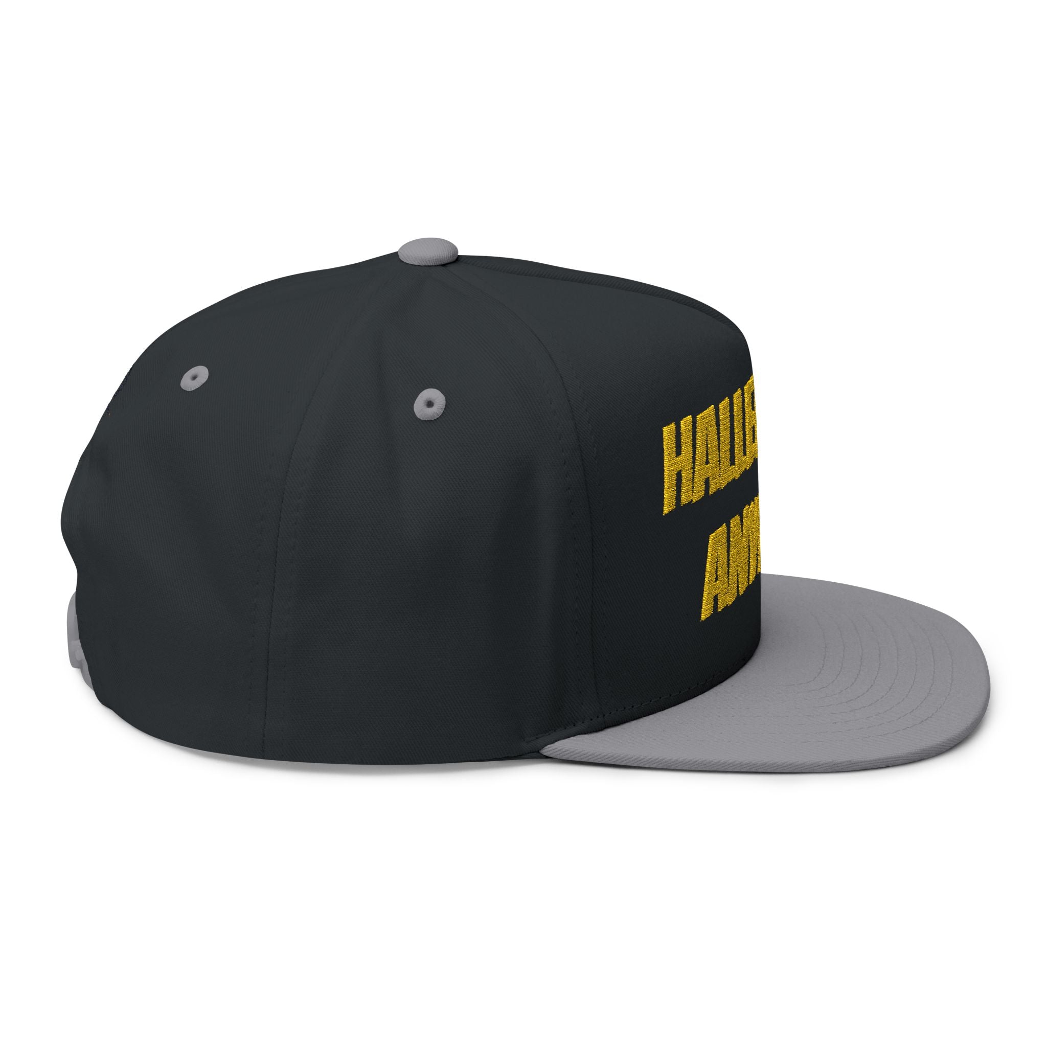 Hallelujah Anyway Flat Bill Cap — Embroidered Christian Snapback