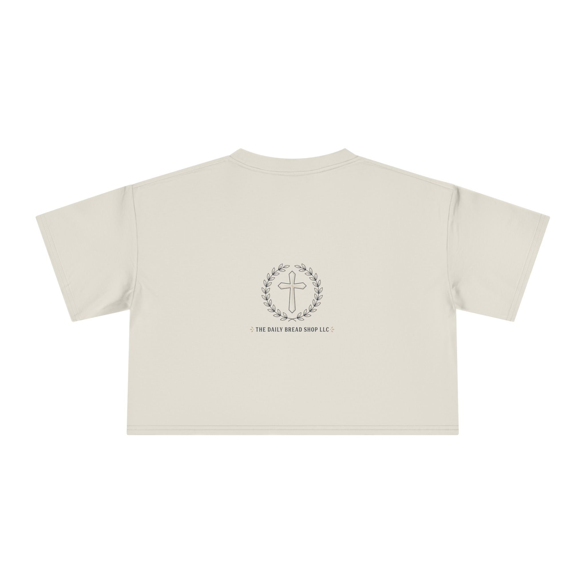 Loved Crop Tee — Christian Faith Message Women’s Cropped Shirt