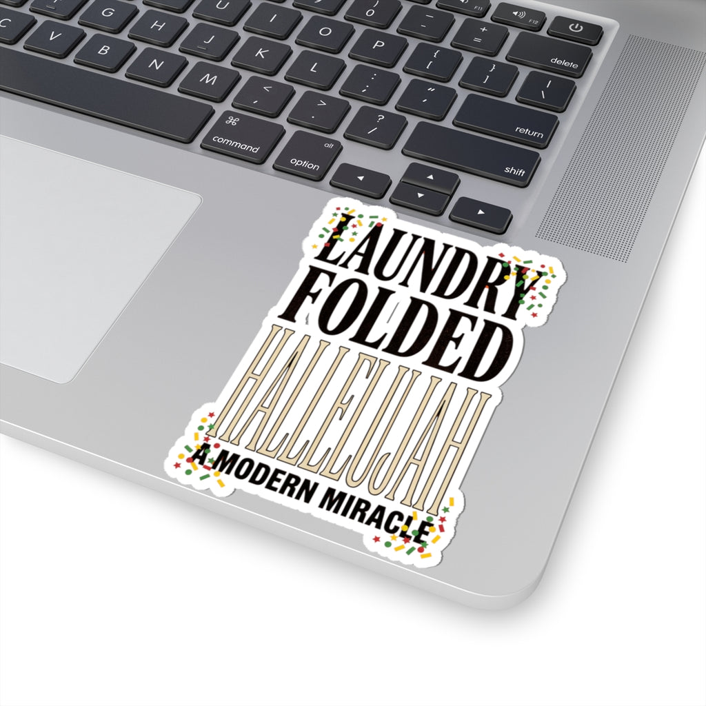 Laundry Folded Hallelujah Sticker | Everything Hallelujah, playful gratitude meme