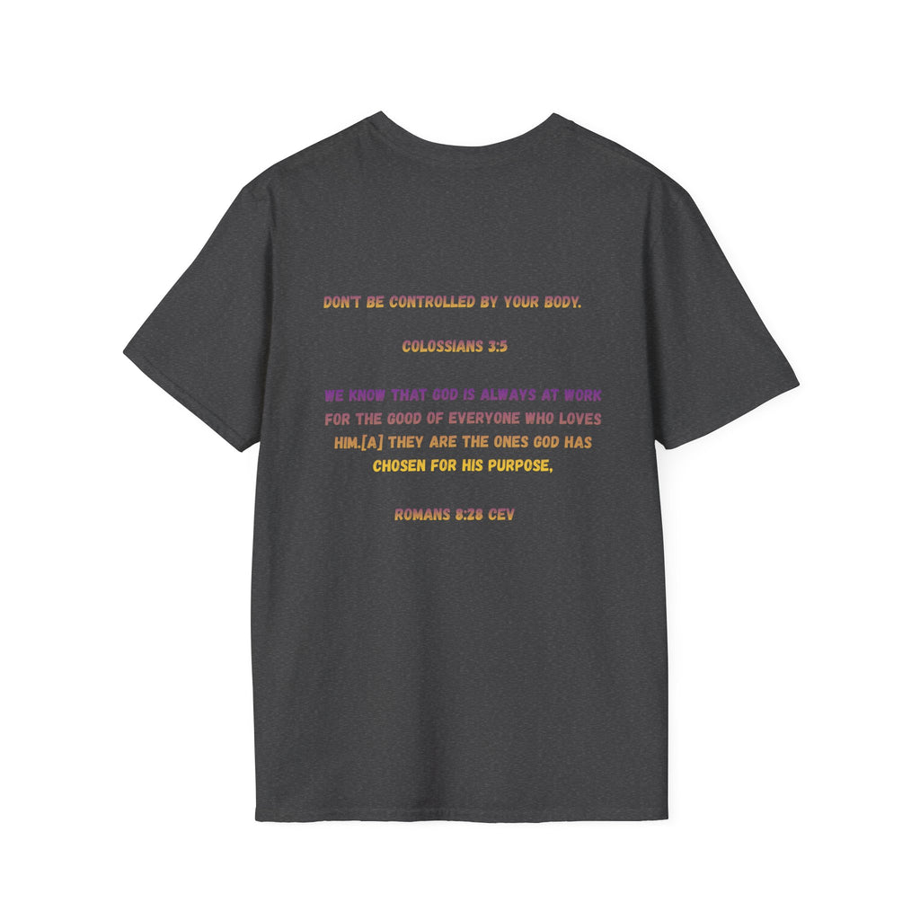 Christian Inspirational T-Shirt — Colossians 3:5 Faith Message