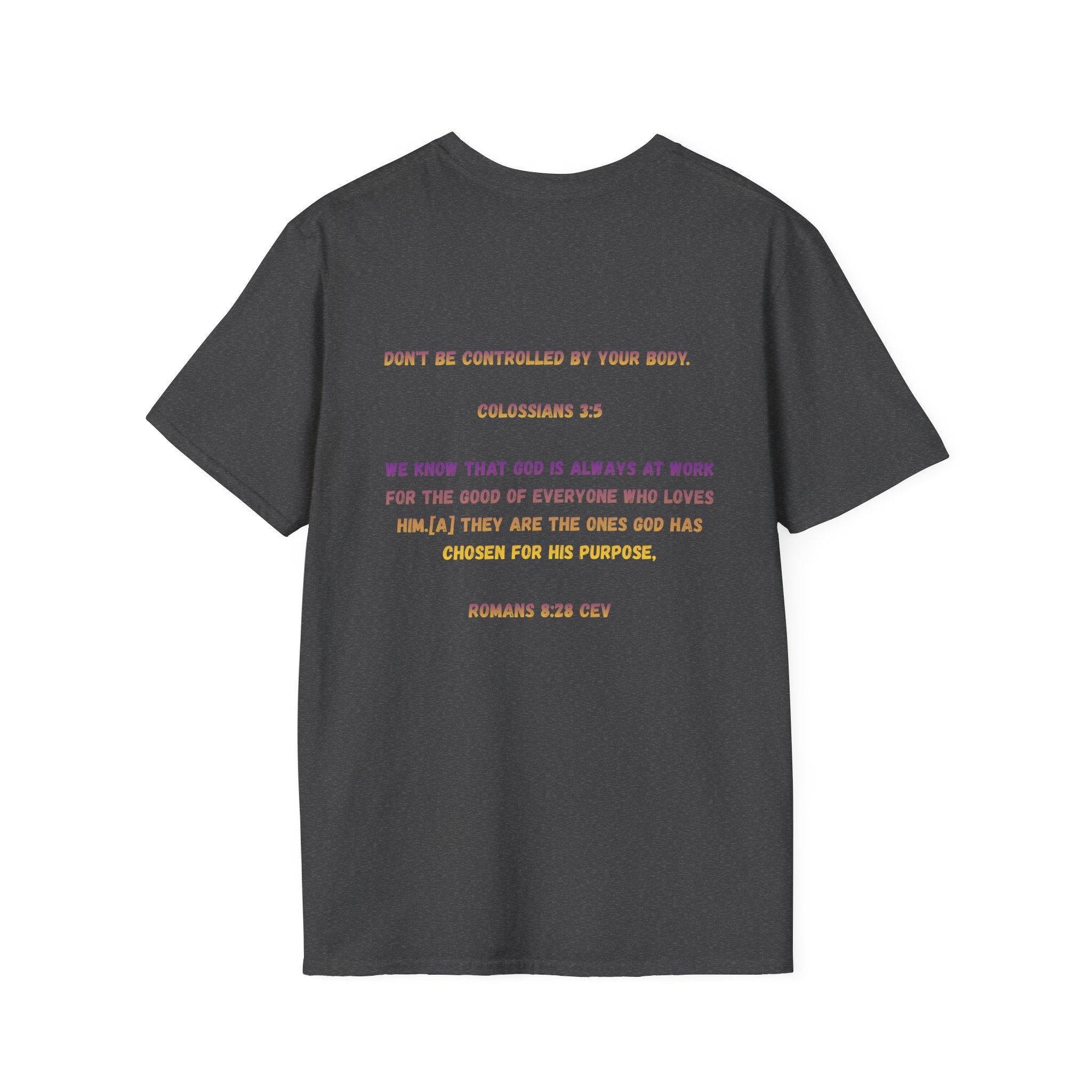 Christian Inspirational T-Shirt — Colossians 3:5 Faith Message