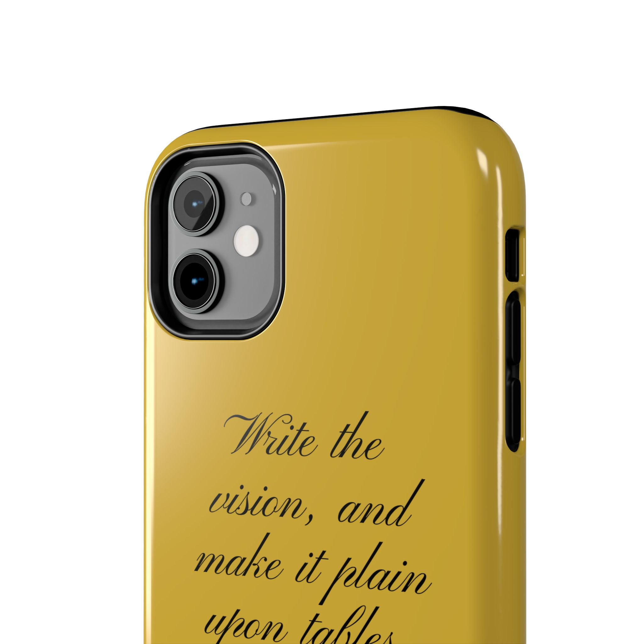 Habakkuk 2:2 Scriptural Tough Phone Case — "Write the vision" Christian Phone Cover