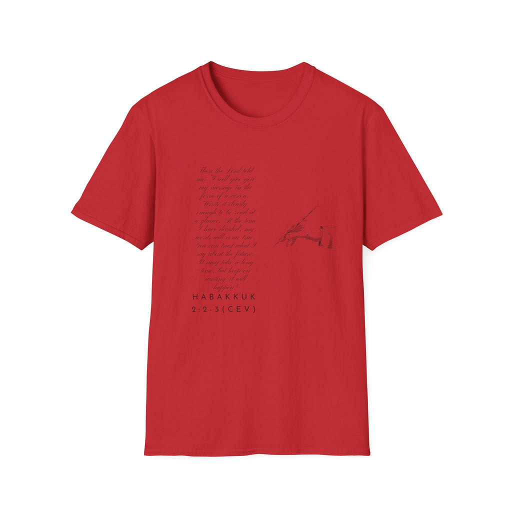 Soft T-Shirt — Write the Vision and Make it Plain (CEV)