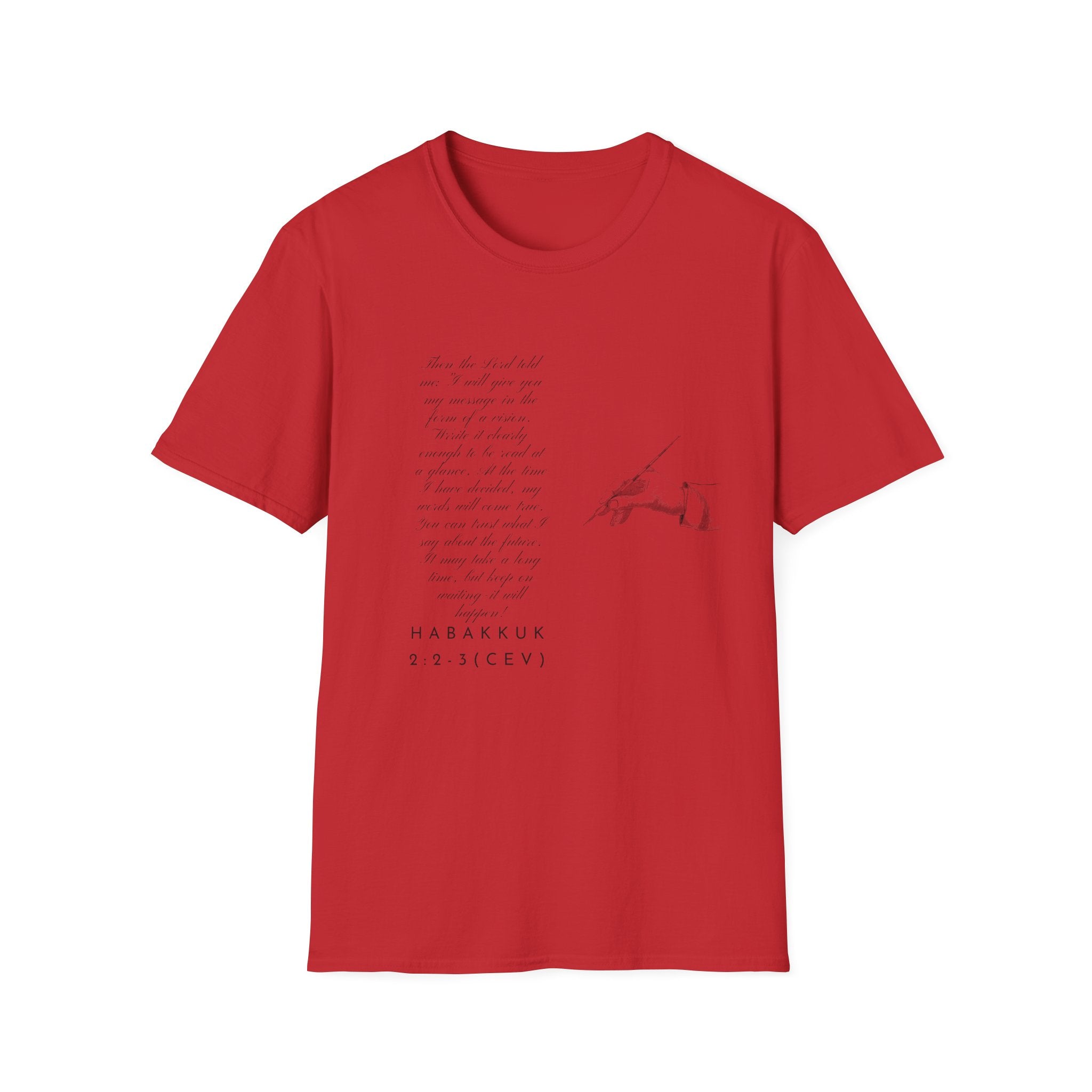 Soft T-Shirt — Write the Vision and Make it Plain (CEV)