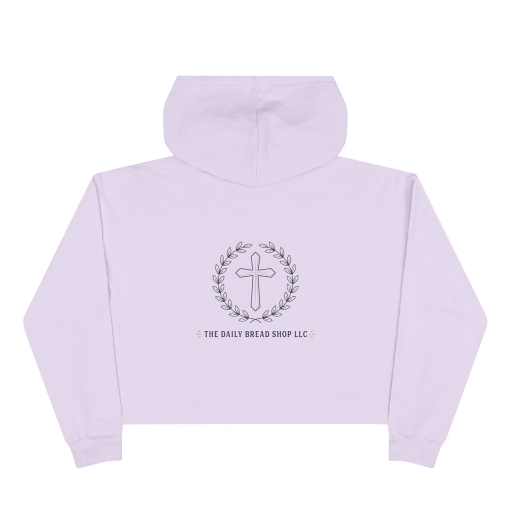 Christian Crop Hoodie — “God Don't Play Bout Me” Faith Graphic Cropped Hoodie
