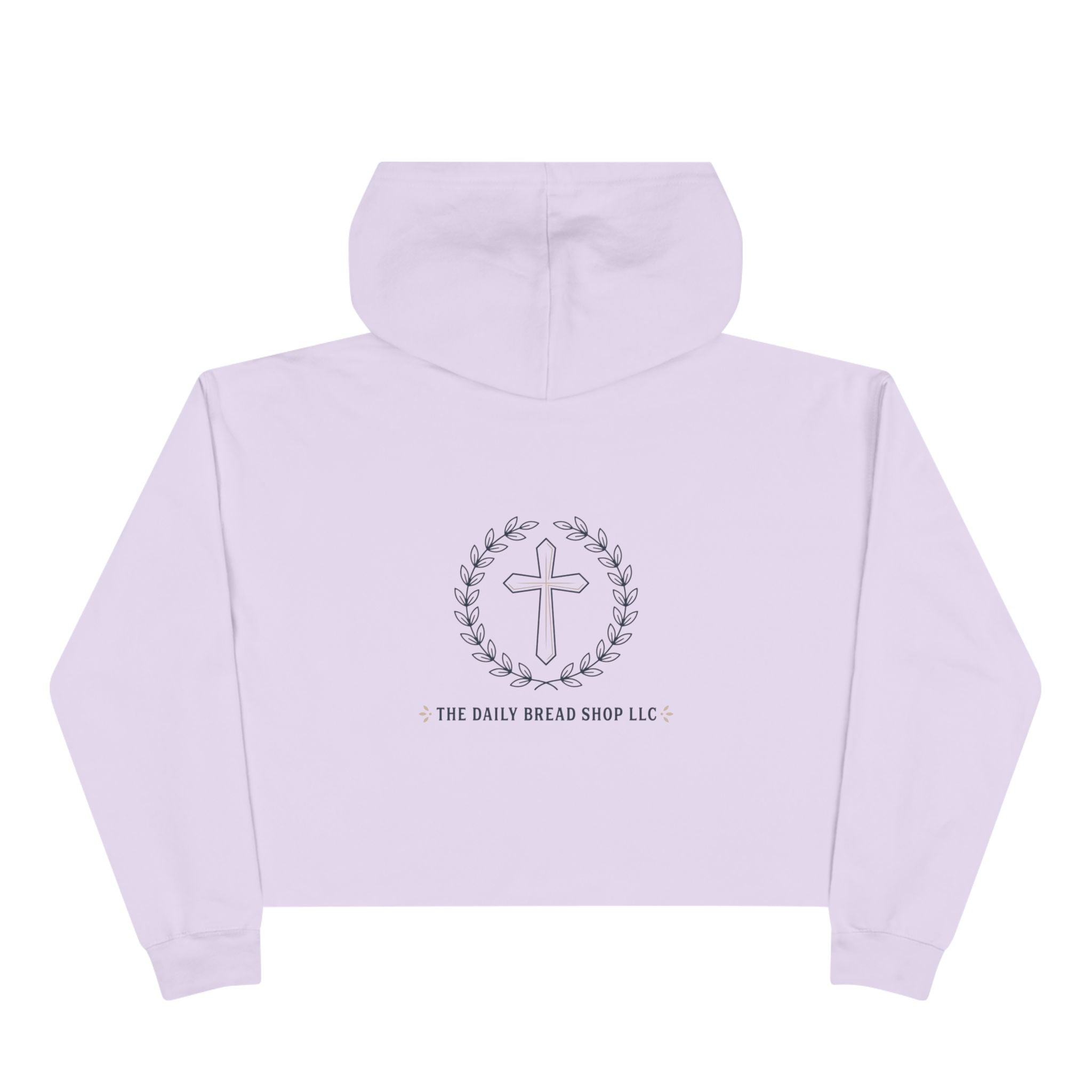 Christian Crop Hoodie — “God Don't Play Bout Me” Faith Graphic Cropped Hoodie
