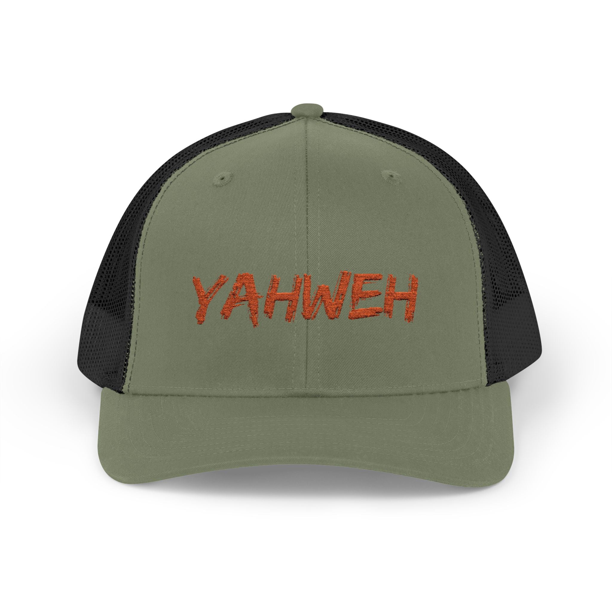 Yahweh Embroidered Trucker Cap (Mesh Back)