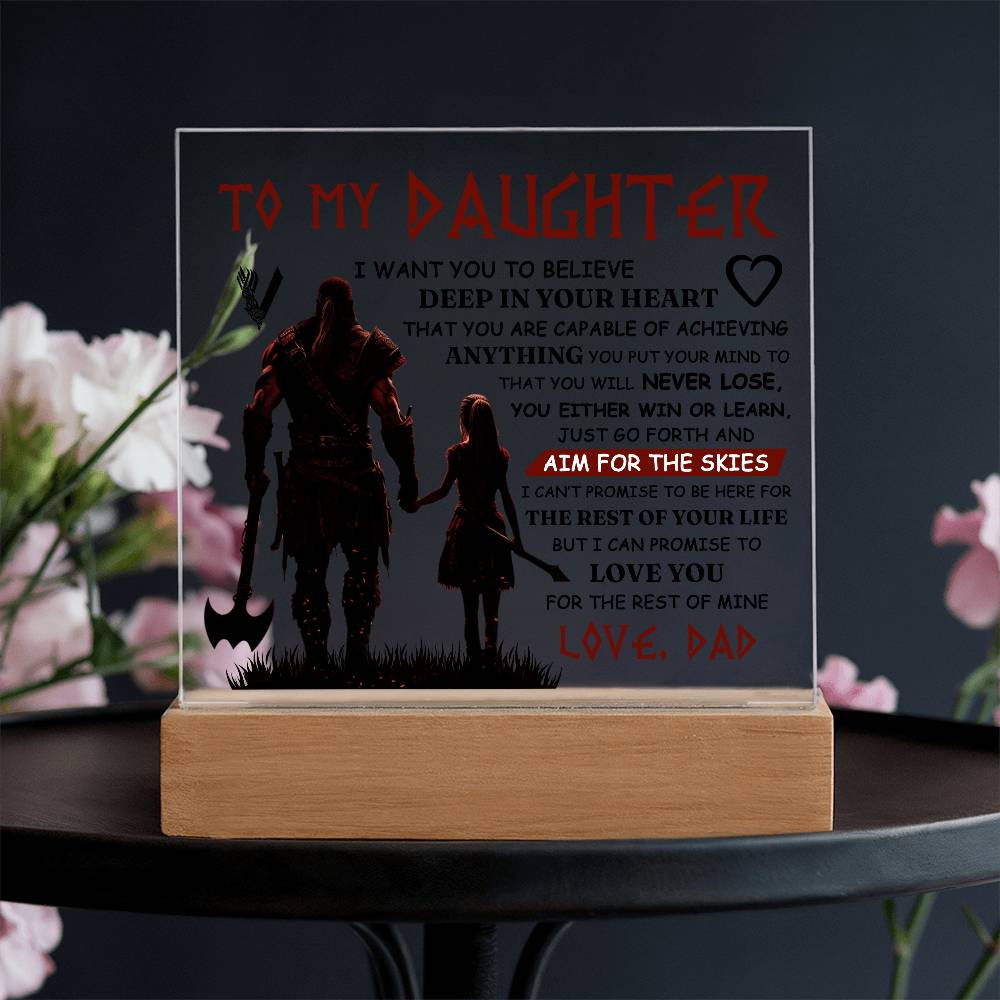 To My Daughter Skies – Acrylic Square